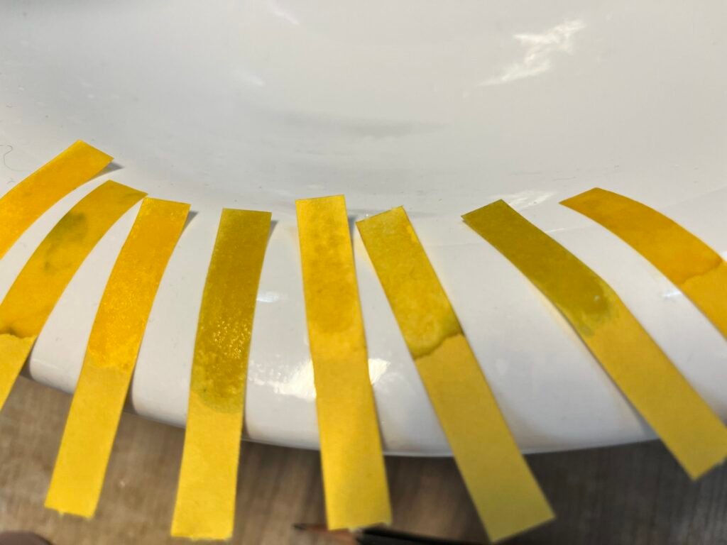 pH test - fragrance free shampoos are tested