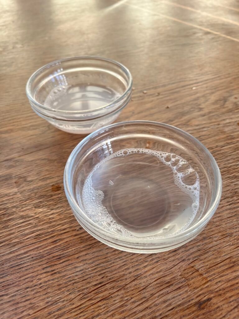 hot water test - how fragrance free shampoos are tested