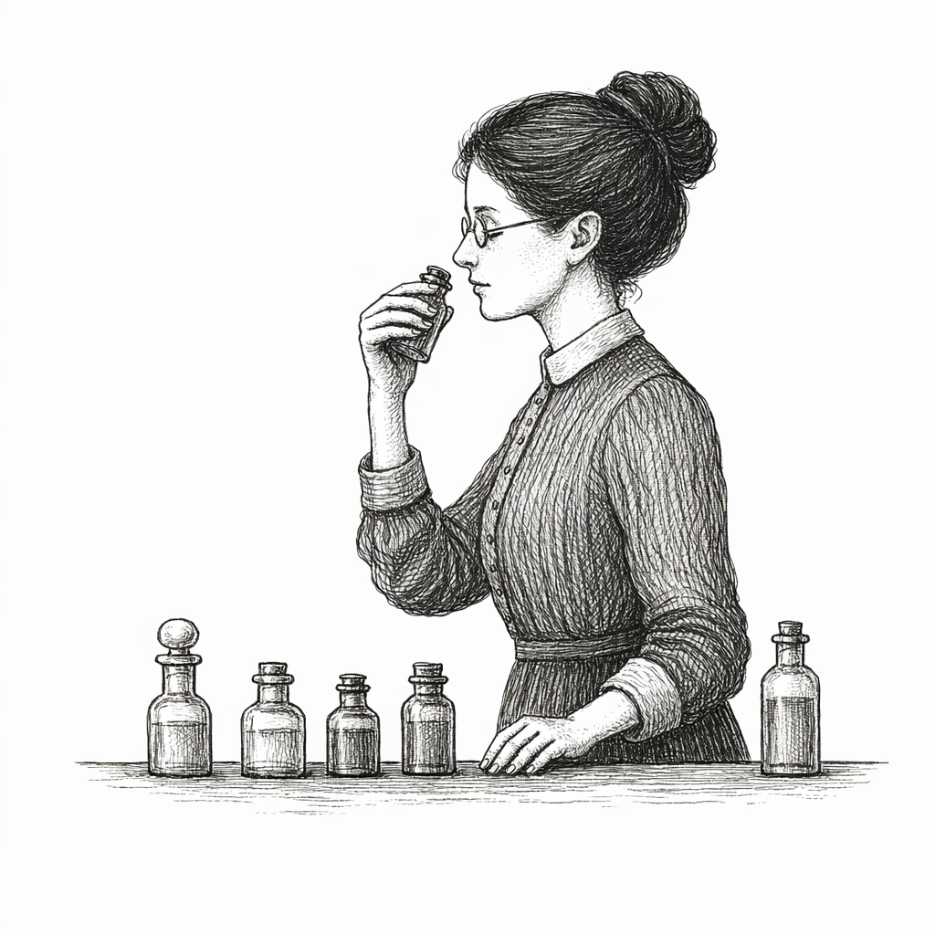 An investigator at work testing fragrance-free shampoos in field conditions.