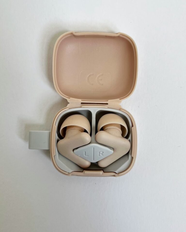 Tan silicone with a V-shaped outer wing, a touch prosthetic in colour, in one of the better-designed cases tested.