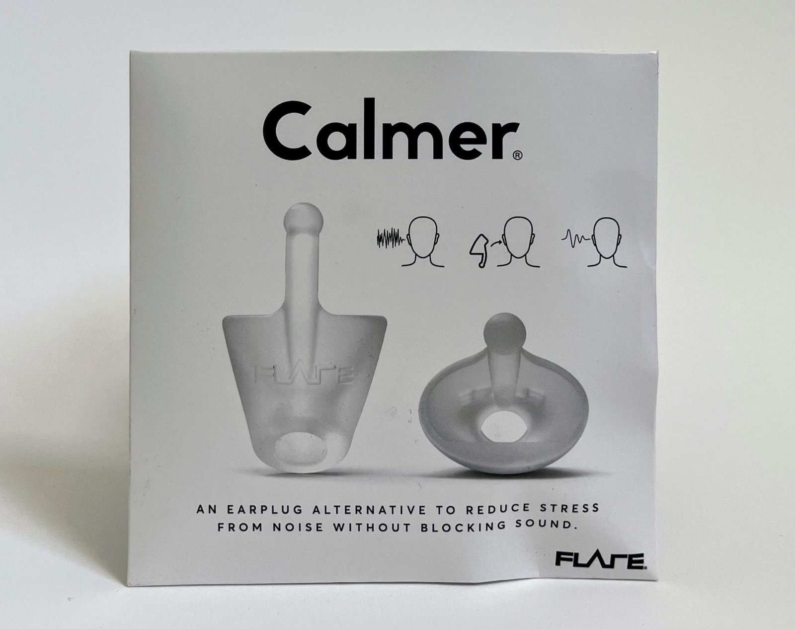 Flare Calmer earplugs, which dislodged in a small canal during testing